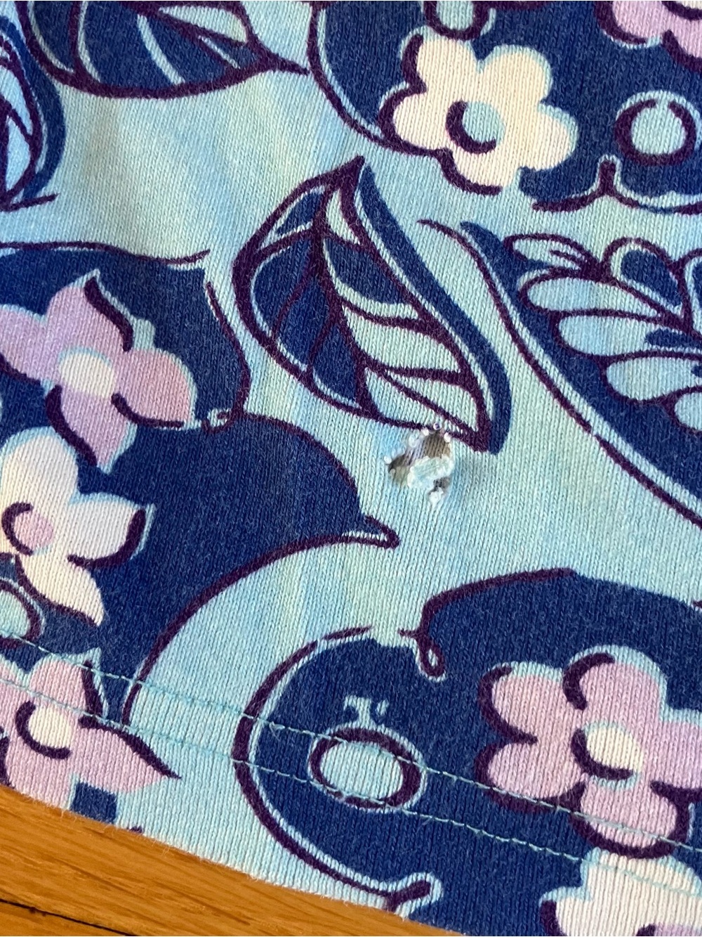 Hanna Andersson Pink Blue Floral Cotton 3-Button Long Sleeve Play Dress 90 3T - Picture 14 of 16